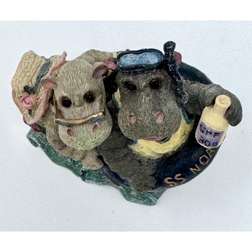 Boyds Bears Hippolita & Hugo D. Nile Noah's Ark Series 3 #2436 Bearstone Figurin - Picture 7 of 13